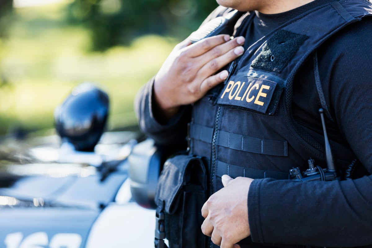 Police officer on duty